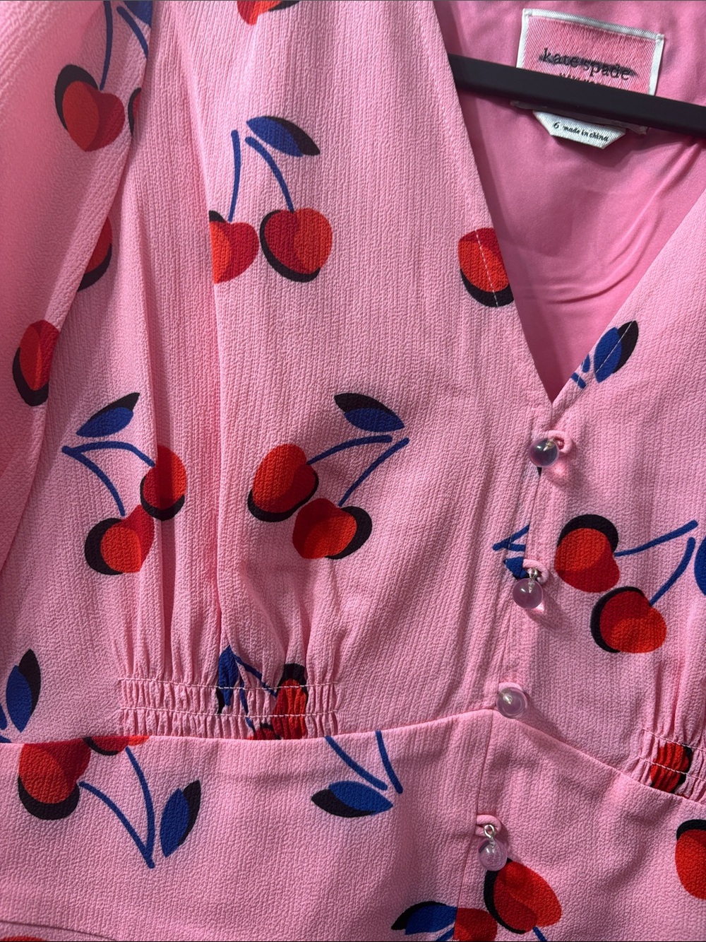 kate spade Pink Dress with Red Accent nwot - Picture 8 of 11